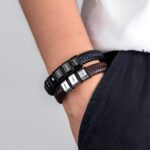 Carry Strength and Style – Handwoven Leather Bracelet for Him – A Thoughtful Tribute for Dad or Loved One - Image 5