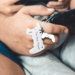 Celebrate the Player 1 Bond – Custom Game Controller Keychain – A Heartfelt Tribute for Dad - Image 2