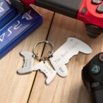 Celebrate the Player 1 Bond – Custom Game Controller Keychain – A Heartfelt Tribute for Dad - Image 3