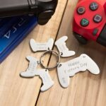 Celebrate the Player 1 Bond – Custom Game Controller Keychain – A Heartfelt Tribute for Dad - Image 4