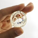 Hold Their Hearts Close – Sterling Silver Heart Birthstone Name Necklace – For Cherished Moms - Image 4