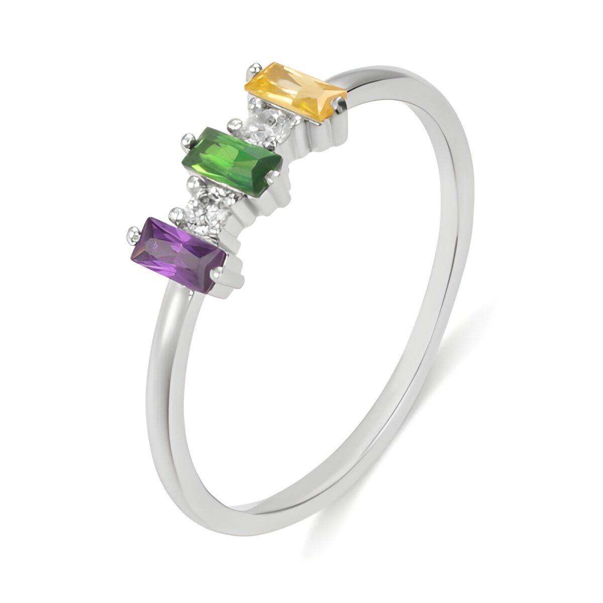 Family birthstone ring for mom, a heartfelt gift