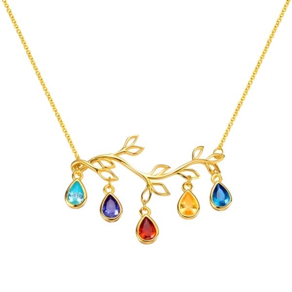 birthstone family tree necklace for cherished moments
