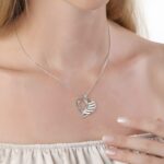 Embrace Motherhood's Heart – Custom Name & Birthstone Necklace – A Cherished Keepsake for Mom - Image 8