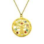Embrace Eternal Bonds – Family Tree Name Necklace with Birthstone – A Cherished Keepsake for Loved Ones - Image 2