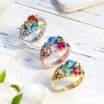 Embrace a Garden of Love – Birthstone Ring for Cherished Mothers - Image 4