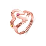 Celebrate Unbreakable Bonds – Double Heart Ring for Mother & Daughter – A Timeless Embrace of Love - Image 3