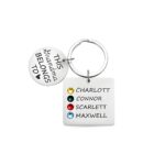 Carry Their Love Close – Birthstone Name Keychain – A Cherished Keepsake for Mom & Grandma - Image 2