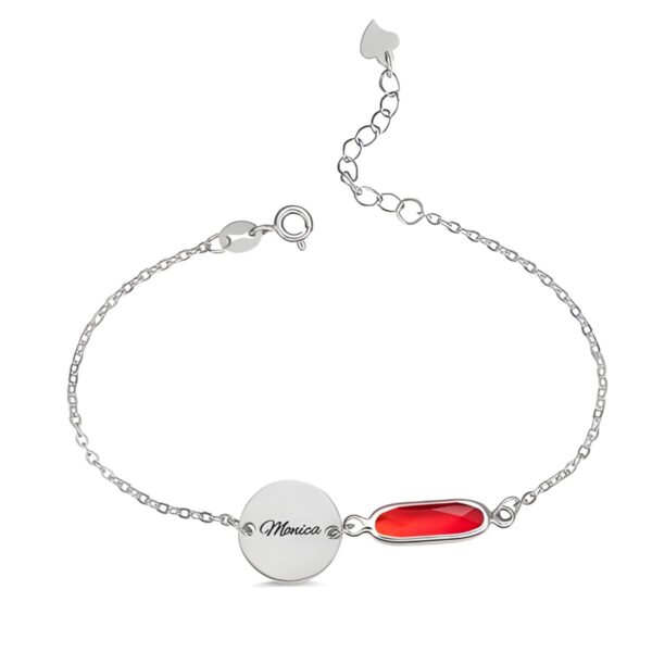 Custom birthstone name bracelet for cherished loved ones