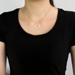 Carry Your Loved Ones Close – Heart-Shaped Sterling Silver Necklace with Four Names & Birthstones – A Treasure for Moms - Image 4