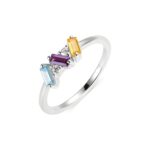 Embrace Your Story – Birthstone Ring with 1 to 6 Radiant Gems – A Cherished Treasure for Loved Ones - Image 2