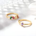 Embrace Your Story – Birthstone Ring with 1 to 6 Radiant Gems – A Cherished Treasure for Loved Ones - Image 5