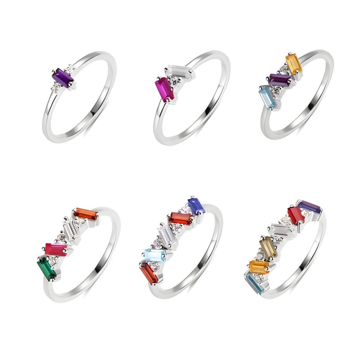 Personalized birthstone ring celebrating your unique story