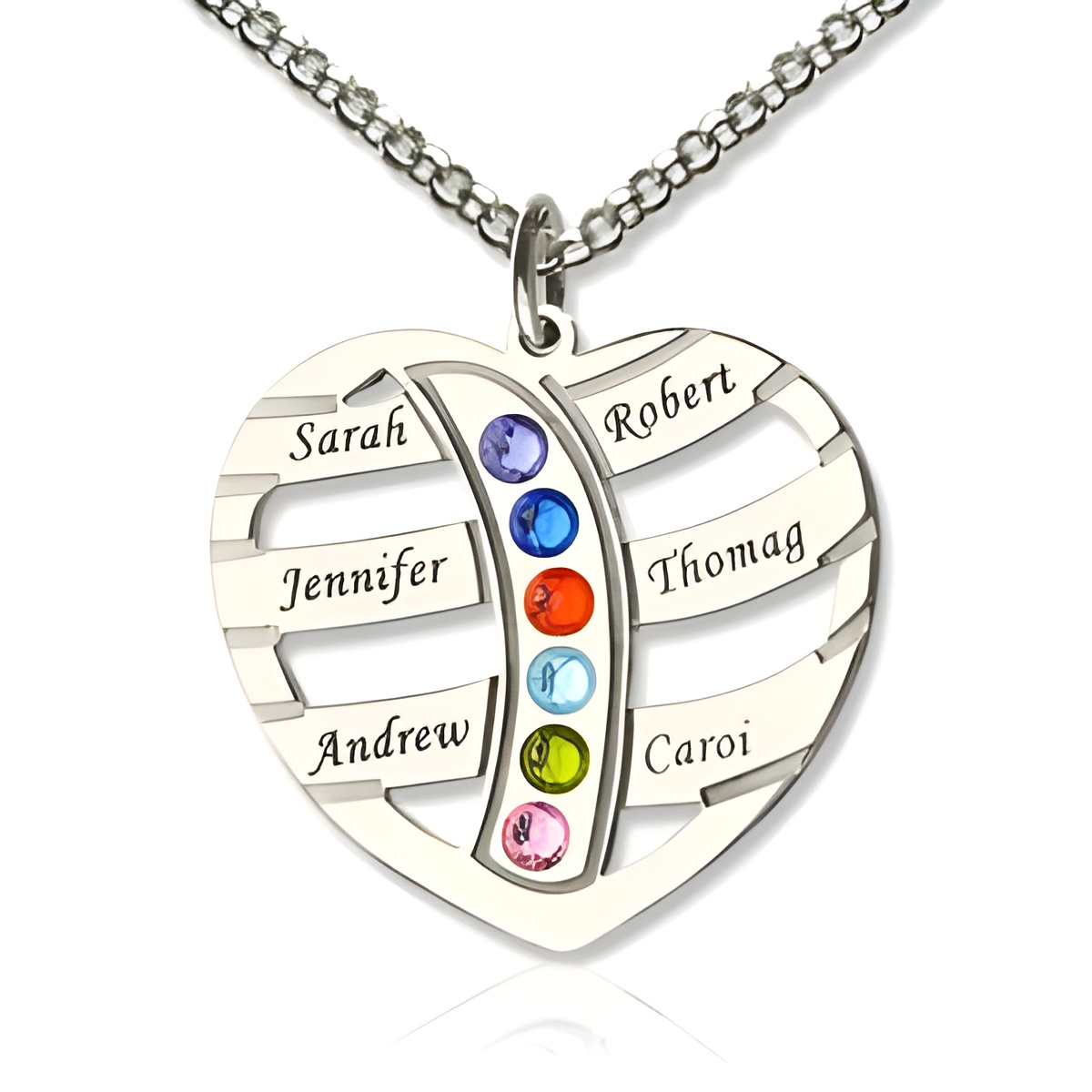FA23_featured Heart-shaped name necklace for moms with birthstones