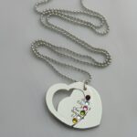 Embrace a Mother’s Heart – Custom Family Name Necklace with Birthstones – A Tender Tribute for Mom - Image 4