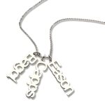Carry Their Names Close – Vertical Multi-Name Sterling Silver Necklace – A Cherished Keepsake for Moms and Grandmothers - Image 2