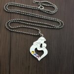 Embrace the Bond of Love – Sterling Silver Mother and Child Necklace with Birthstones – A Cherished Keepsake for Mom - Image 6