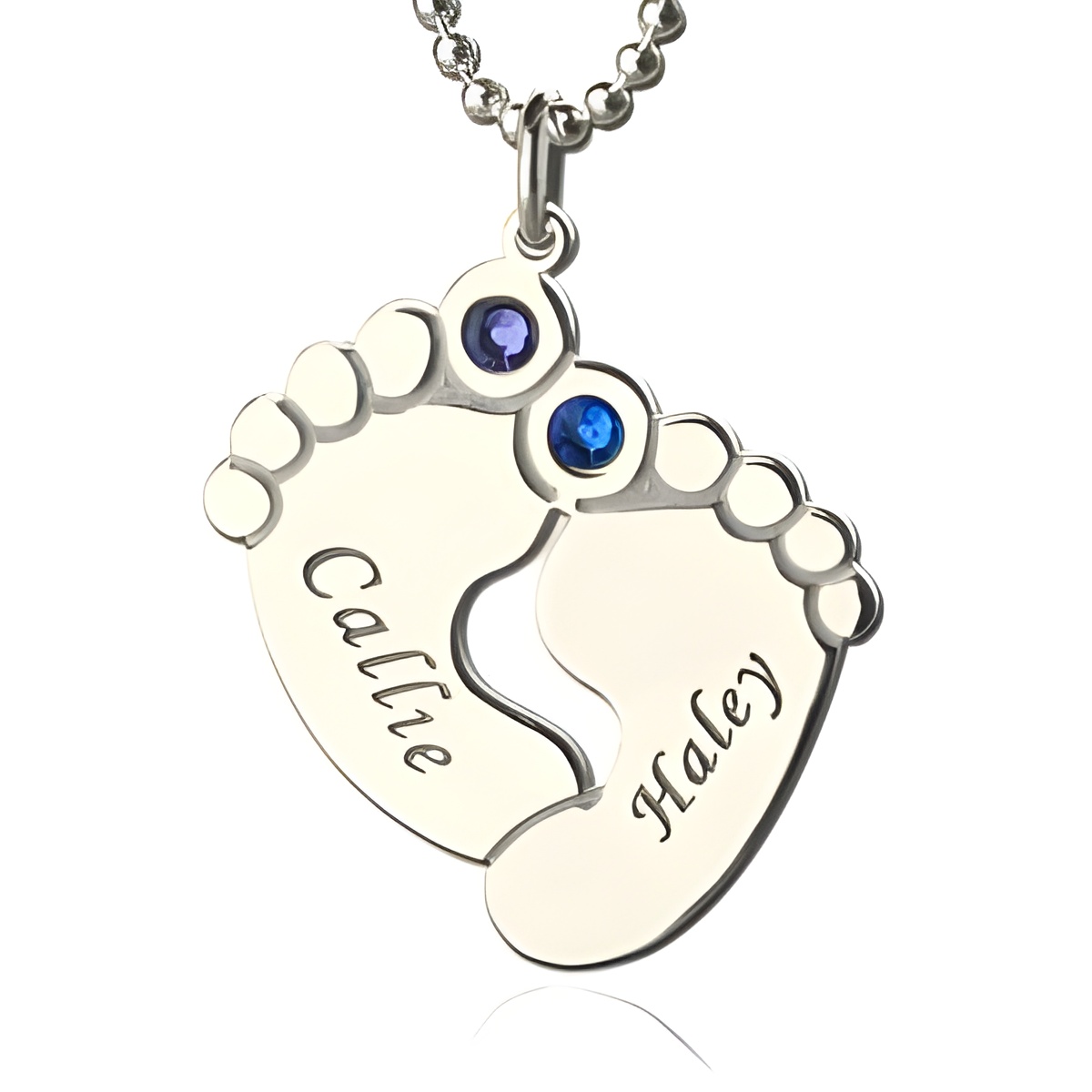 FA29_featured Baby feet name necklace with birthstone for moms