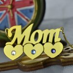 Hold Their Hearts Close – Birthstone Heart Necklace for Moms Treasuring Every Child - Image 4