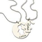 Embrace Unbreakable Bonds – Sterling Silver Mother & Daughter Name Necklace Set – A Cherished Keepsake for Every Loving Duo - Image 2