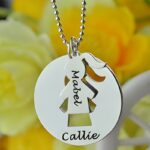 Embrace Unbreakable Bonds – Sterling Silver Mother & Daughter Name Necklace Set – A Cherished Keepsake for Every Loving Duo - Image 4