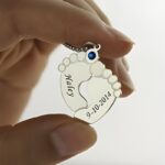 Embrace New Life’s Tender Steps – Sterling Silver Baby Feet Charm Necklace – For Cherished Mothers - Image 3