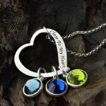 Carry Your Heart Close – Sterling Silver Birthstone Name Necklace – For Her Most Cherished Moments - Image 4