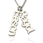 Personalized name necklace for moms, hold loved names close