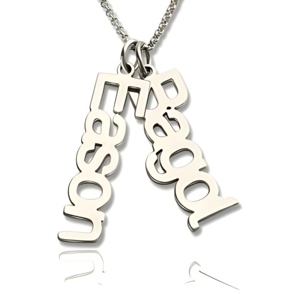 Personalized name necklace for moms, hold loved names close