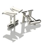 Personalized sterling silver cufflinks for him