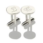Embrace Timeless Elegance – Sterling Silver Circle Cufflinks – For Him on Special Occasions - Image 2