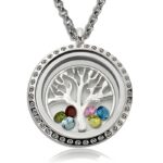 Embrace Your Roots – Family Tree Floating Locket Necklace – A Cherished Keepsake for Mothers - Image 2