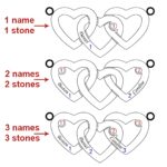 Embrace Your Loved Ones – Intertwined Hearts Birthstone Name Necklace – A Cherished Keepsake for Mom and Beyond - Image 2