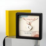 Engraved baby feet necklace for new moms