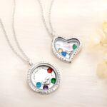 Hold Her Heart Close – Engraved Floating Charm Locket – A Timeless Treasure for Mom or Grandma - Image 2