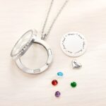 Hold Her Heart Close – Engraved Floating Charm Locket – A Timeless Treasure for Mom or Grandma - Image 4