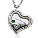 Hold Her Heart Close – Engraved Floating Charm Locket – A Timeless Treasure for Mom or Grandma - Image 7