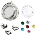 Hold Her Heart Close – Engraved Floating Charm Locket – A Timeless Treasure for Mom or Grandma - Image 8