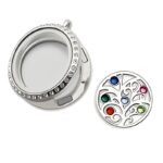 Embrace Your Family's Story – Birthstone Tree of Life Locket Necklace – A Cherished Keepsake for Mom - Image 5