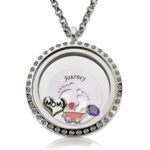 Hold Her First Steps Close – Floating Baby Feet Locket Necklace – A Cherished Keepsake for Moms - Image 2