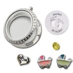 Hold Her First Steps Close – Floating Baby Feet Locket Necklace – A Cherished Keepsake for Moms - Image 3
