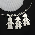 Carry Their Names Close – Sterling Silver Kids Charms Necklace – A Loving Gift for Mothers and Grandmothers - Image 3