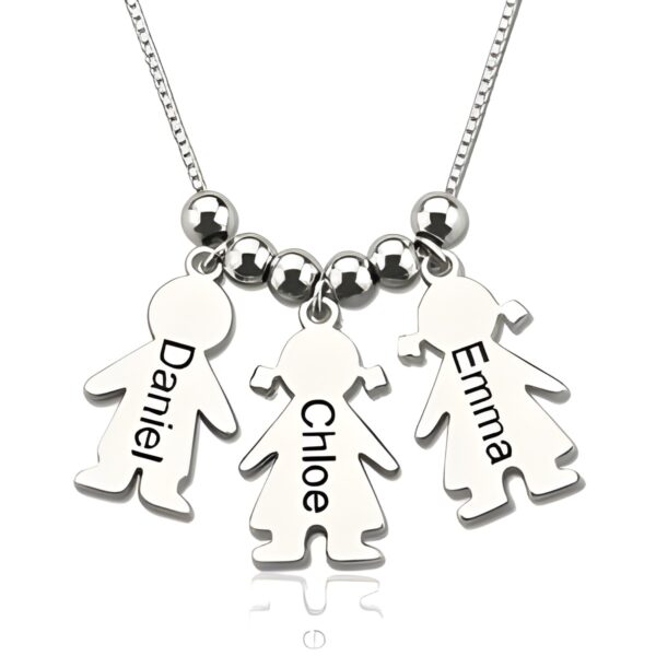 Personalized kids charms necklace for mothers and grandmothers