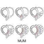 Carry Their Love Close – Engraved Heart Birthstone Necklace for Cherished Moms - Image 3