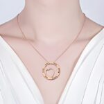 Hold Her Heart Close – Engraved Rose Gold Name Necklace – A Cherished Keepsake for Mom - Image 2