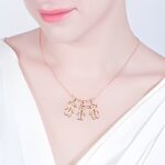 Carry Their Names Close – Rose Gold Kids Charm Necklace – A Loving Tribute for Moms and Grandmothers - Image 2