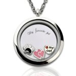 Carry Love Close to Heart – Heart-Shaped Floating Locket Necklace with Paw Print – A Cherished Keepsake for Pet Lovers - Image 2