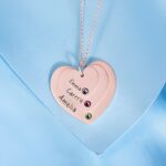 Embrace Eternal Love – Triple Heart Birthstone Necklace – A Timeless Treasure for Your Loved Ones - Image 3
