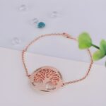 Embrace Your Roots – Custom Family Tree Name Bracelet in Rose Gold – A Treasure for Loved Ones - Image 2