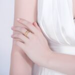 Embrace Love's Bond – Engraved Two-Name Rose Gold Ring – A Cherished Keepsake for Mom - Image 4